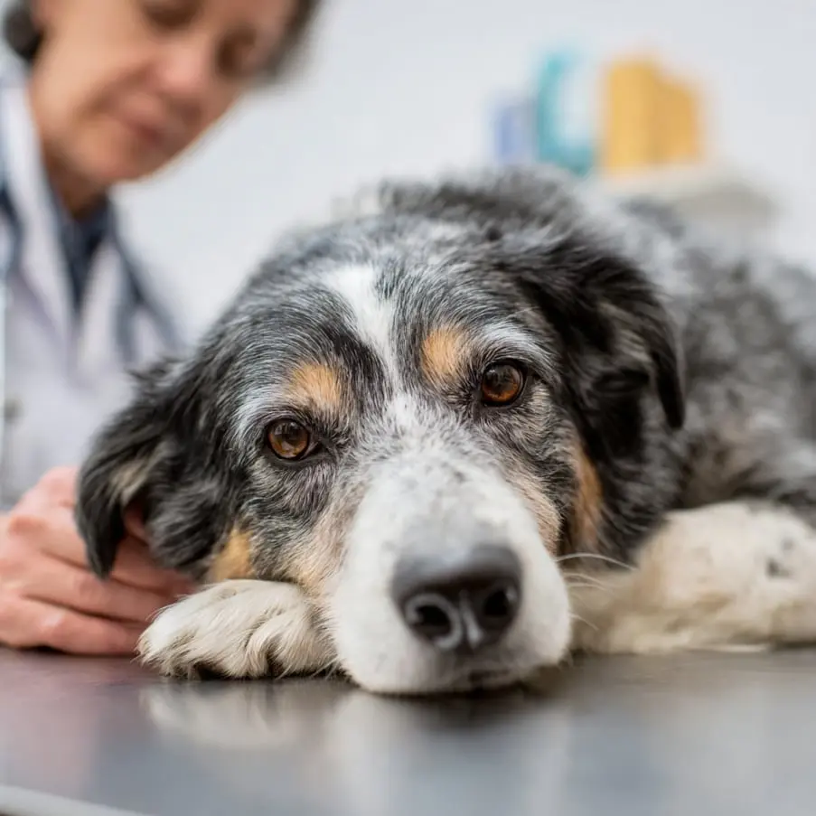 Perrito en gastroenterología -  Clinica de especialdiades Veterinarias 