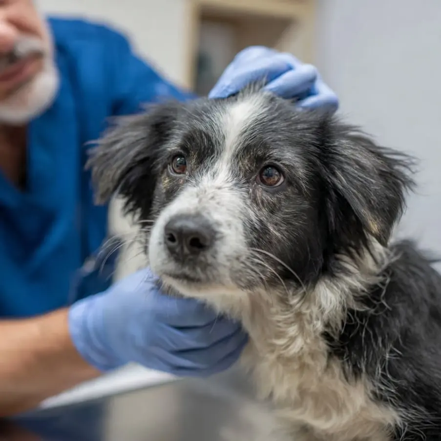 Perrito en el dermatólogo -  Clinica de especialdiades Veterinarias 